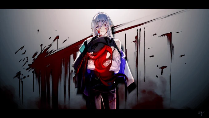 1月に描いてた暮くん加筆