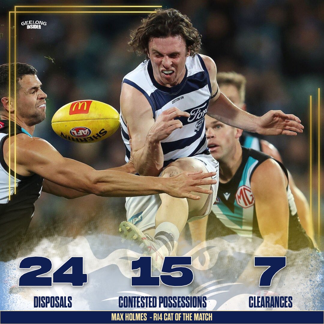Has a fair way to go in terms of in game consistency, but there’s plenty to be excited by about Max. 🔥 #AFLPowerCats