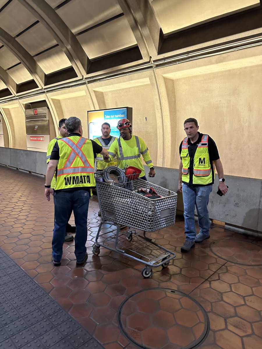 4am…time to call it a day after visiting w/ our great team who work while everyone else sleeps to keep <a href="/wmata/">Metro Forward</a> running to move the #DMV. Got to review ATO testing and will post some more on that tomorrow (ahhh I mean today 😴) #wmata #yourmetro