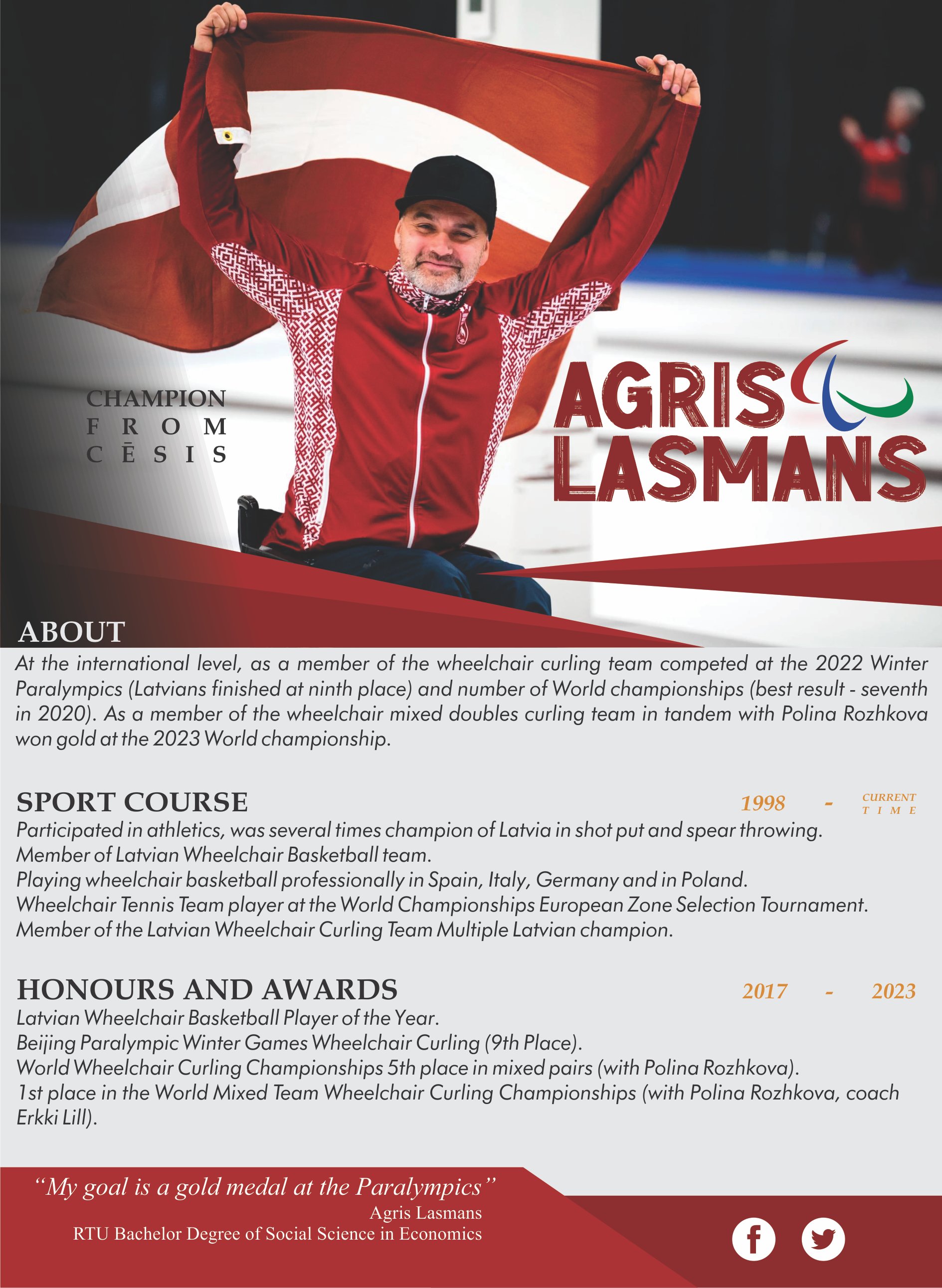 Wheelchair Curling Latvia (RollingStoneWCL) / Twitter