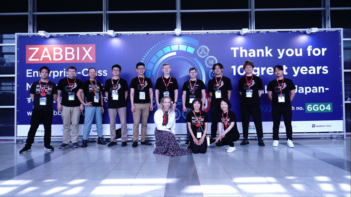 zabbix_jp's tweet image. #interop23 終了しました。#zabbix ブースにお越しいただいた方、ツイートいただいた方、関係者の方々ありがとうございました。来年も出展を予定しています。
