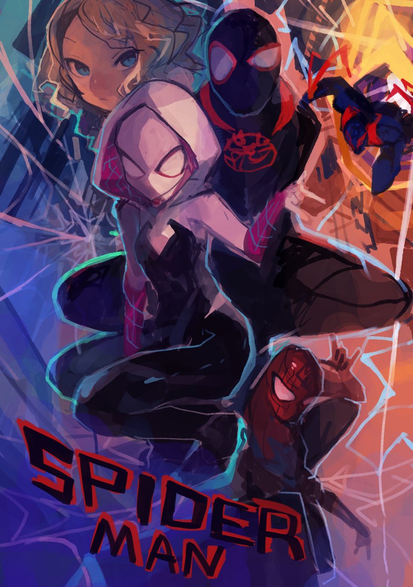 kamindani's tweet photo. スパイダーバース続編面白かったですらくがき https://t.co/TxsdzGqU43