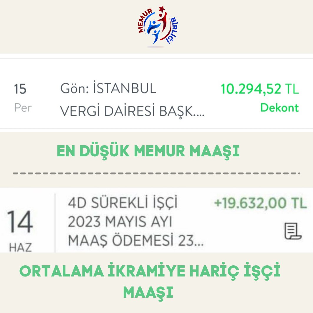 memurbirligi's tweet photo. Memurun derdi işçinin aldığı maaş değil, memurun derdi alamadığı maaş.
#MemurHakkınıAlamıyor https://t.co/IZnrZ6Z1iK