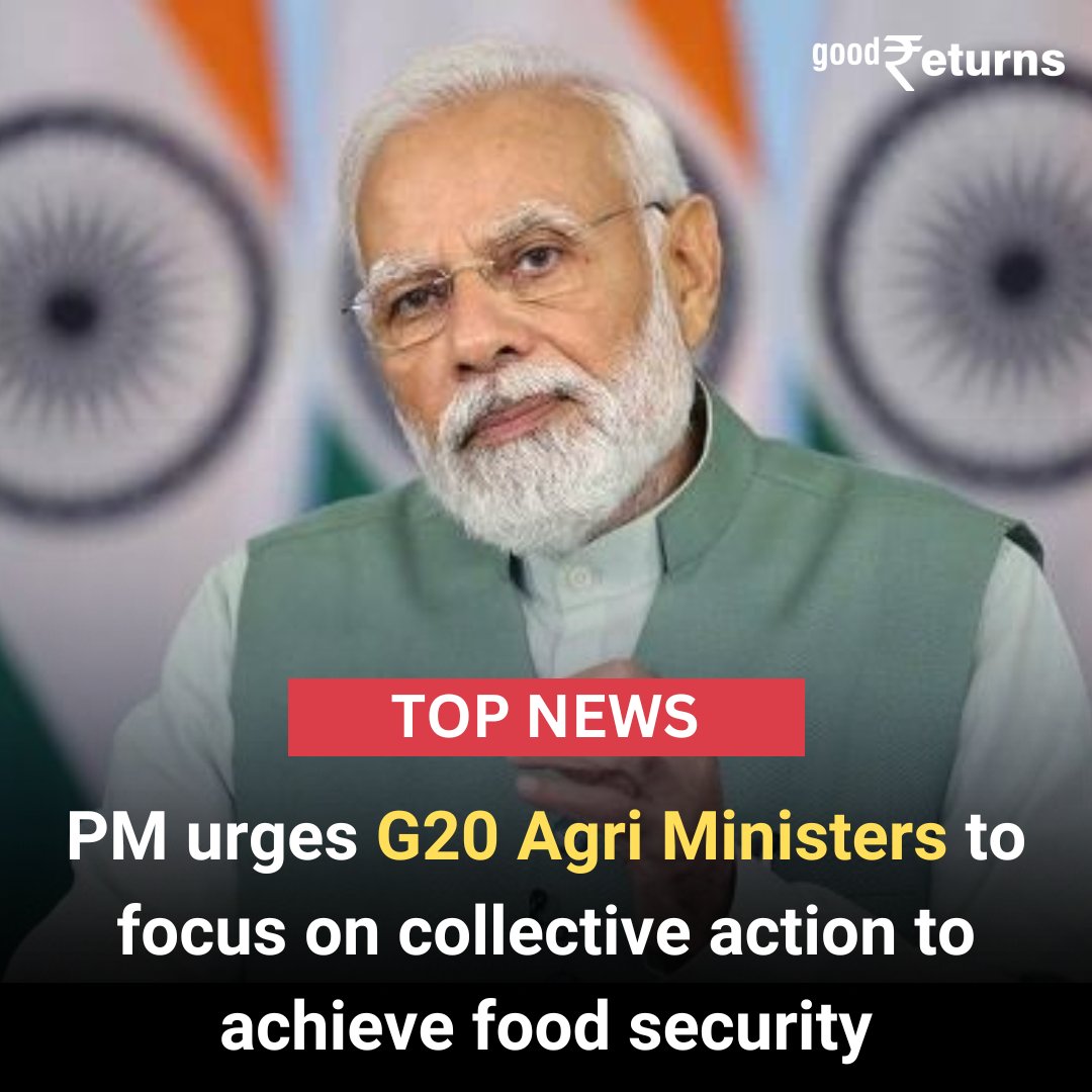 Prime Minister Narendra Modi on Friday urged Agriculture Ministers from the G20 nations to deliberate on how to undertake collective action to achieve global food security.

#PMOIndia #NarendraModi #G20Kashmir #G20India