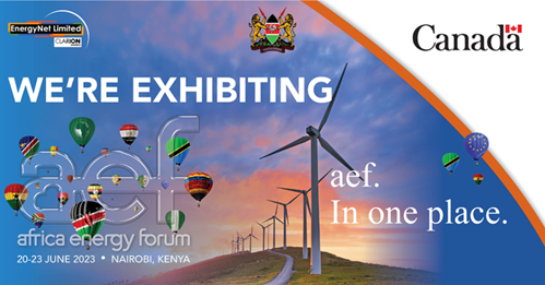 Canada 🇨🇦 is at #AEF23 next week connecting #CdnBiz with opportunities in #RenewableEnergy in #Africa🌍. Meet our incredible team of <a href="/TCS_SDC/">Trade Commissioner Service</a> <a href="/CanComCorp/">Canadian Commercial Corporation</a> <a href="/FinDev_Canada/">FinDev Canada</a> <a href="/InvestQuebec/">InvestissementQuébec</a> and companies at stand C53 to leverage our expertise in #CleanTech and global connections.