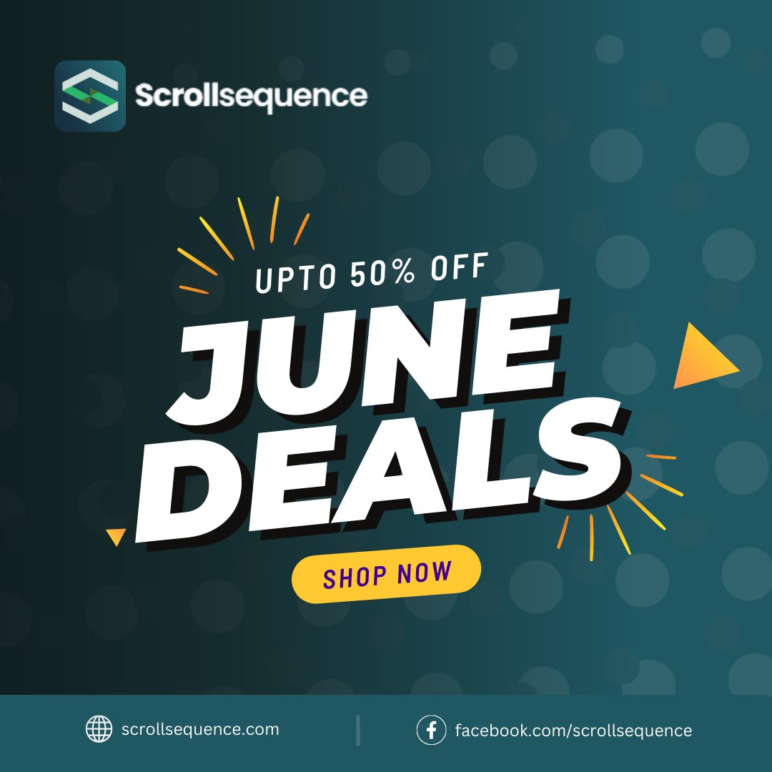 scrollsequence's tweet image. June Offer: Use code &quot;JUN23SALE&quot; for 50% off on Scroll Sequence Plugin and Improve  UX design with scroll animations.
Download now at scrollsequence.com/download/.
#ScrollSequence #JuneDeal #WebsiteUX #Design #ScrollAnimation #Discount #LimitedTimeOffer #June23Sale