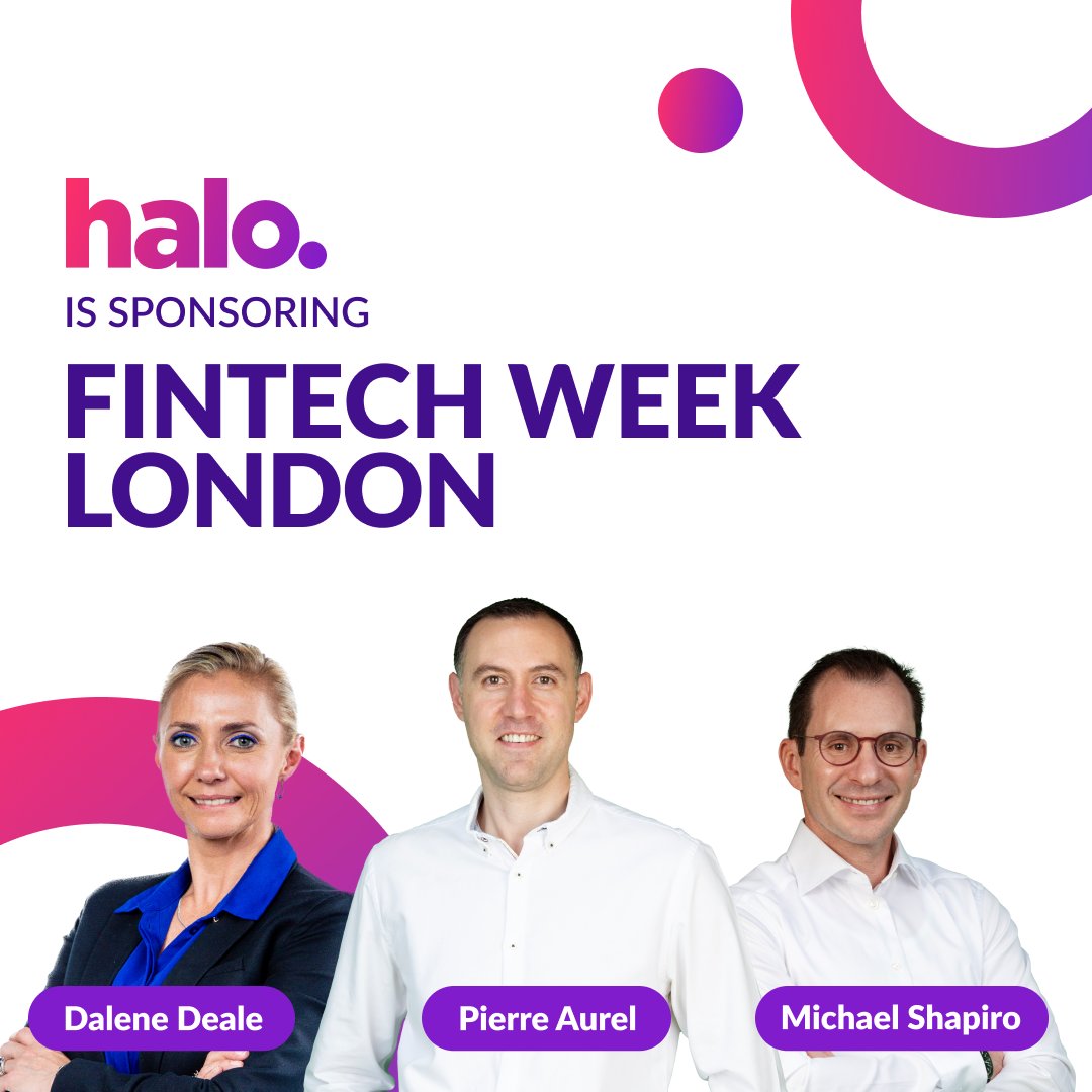 Meet the Halo Dot team attending Fintech Week London! ✈️ 

Don't forget to use our code SynthesisSoftwareTech2315 to get 15% off your ticket and come talk to the team at Tottenham Hotspur Stadium on the 19th and 20th of June 🚀

#softpos #FTWL #contactlesspayments