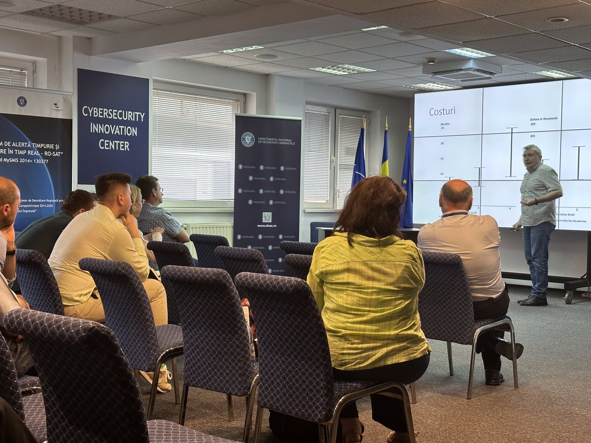 DNSC_RO's tweet photo. optime de adoptare și implementare a schemei de certificare a securității cibernetice a produselor, serviciilor și proceselor IT&C. /3
#DNSC #RENAR #EY #CEFTelecom #EU #project #certification #study #Romania https://t.co/PCx3xjYU18