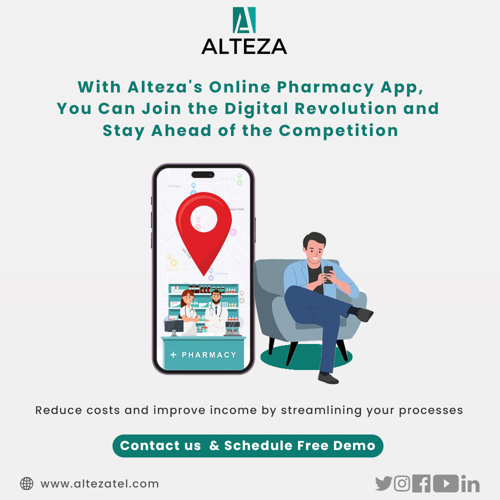 Reduce costs and improve income by streamlining your processes.

🌐 altezatel.com
📧 info@altezatel.com
📞 +919099449927

#pharmacy #medicine #delivery #app #development #pharmacylife #appdevelelopment #onlinepharmacy  #epharmacy #medical #healthcare #alteza #Health