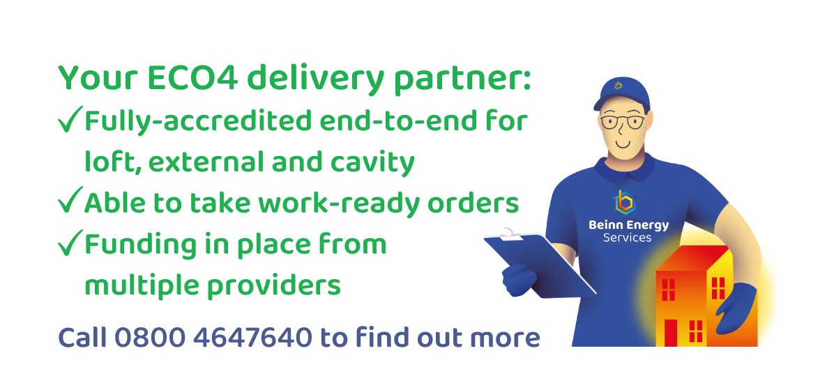Have you got work-ready leads? Do you need an #ECO4 delivery partner?

We have external wall, loft and cavity wall insulation installers ready to work with you to deliver warmer housing this winter.

Contact us today to see how we can work together

#workreadyleads #insulation