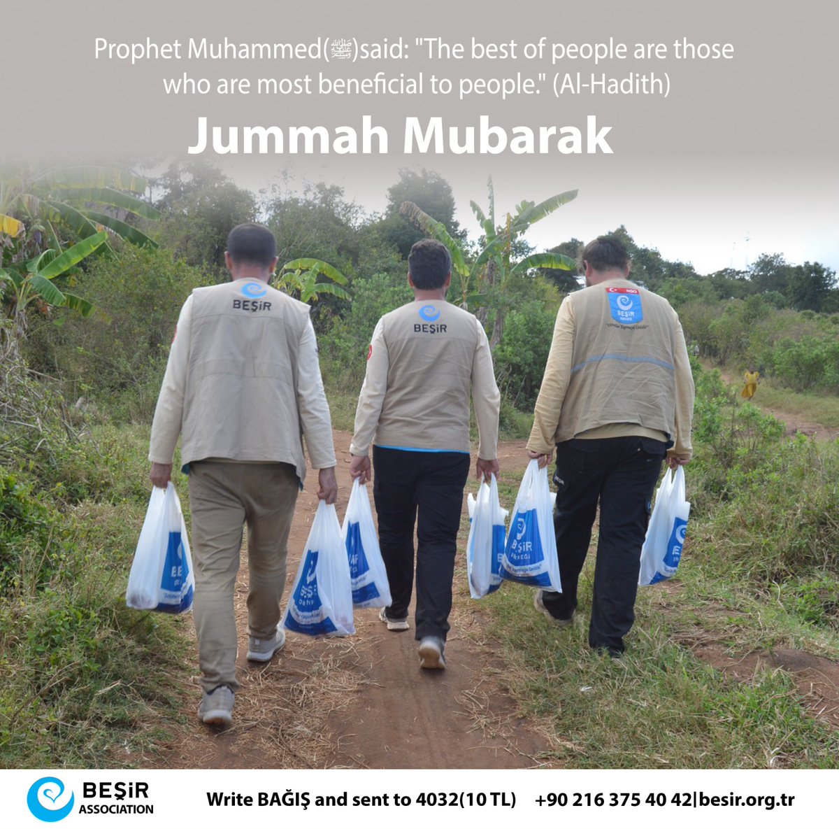 BesirAssoc's tweet photo. Prophet Muhammed (ﷺ) said: "The best of people are those who are most beneficial to people." (Al-Hadith)

#Jummah Mubarek https://t.co/ELRNrfgZsg
