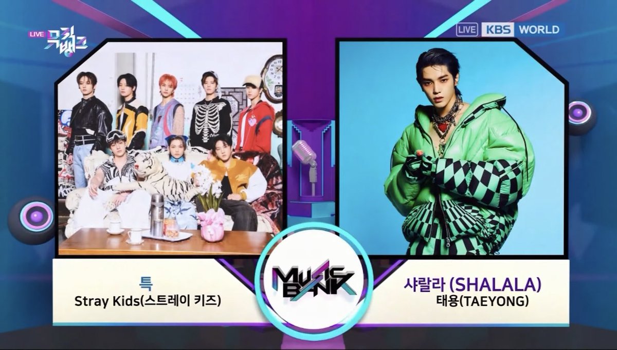 < SHALALA > is nominated for 1st place on Music Bank today!!! #태용