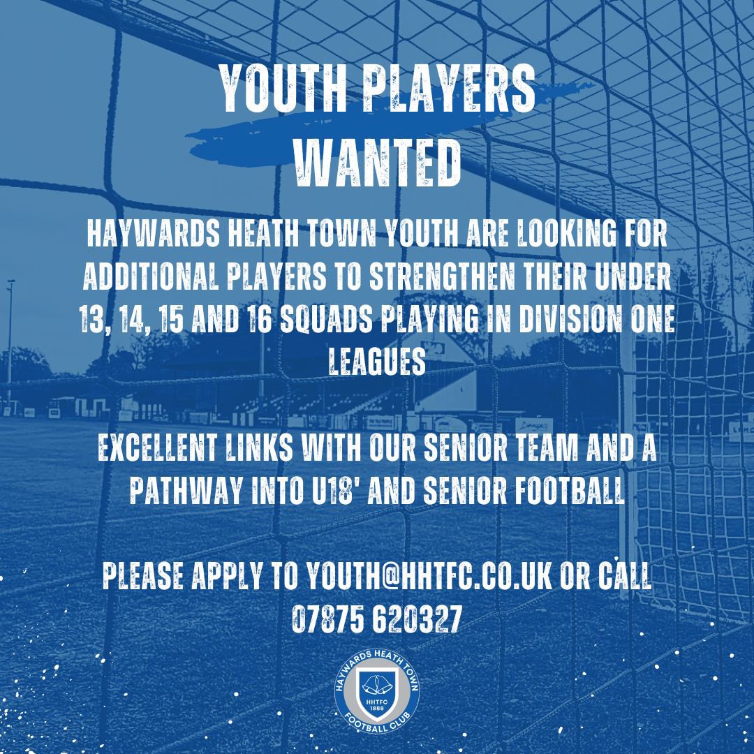 A few additional players needed for some of our teams, get in touch ⚽️
#onetownoneteam