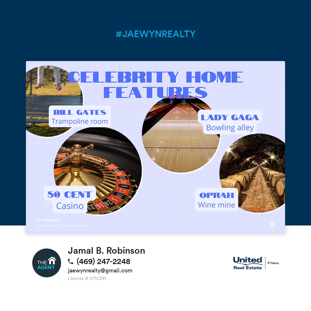 #JAEWYNREALTY #celebrity #celebrityhomes #dreamhome #finances #home #homeowner #house #investment #listingagent #marketupdates #realestateagent #realestategoals #realestateinvestment #realestatelife #realestatemarket #realestatenews #realestatetips #realtor #smartmoney