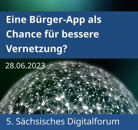 Bessere Vernetzung mit #BürgerApp? Beim 5. #SächsischenDigitalforum am 28.06.23 in <a href="/Limbach_Sachsen/">Limbach-Oberfrohna</a> dabei sein und mitgestalten! Mehr Infos unter lessie.network/2023/06/16/5-s…
