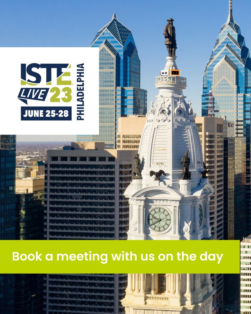 MatataStudioEDU's tweet image. The VinciBot and Tale-Bot Pro have been travelling around Philadelphia ahead of ISTE next weekend! 🇺🇸🥊🔔
If you would like to chat with us on the day - book a time at the link!
calendly.com/matatalab/sche…
#VinciBot #CodingLikeABC #STEMeducation #ISTELIVE2023