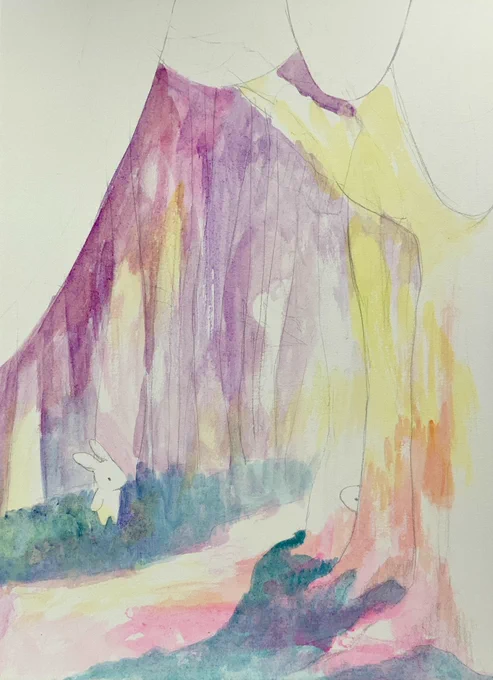 新しい絵を描き始めました  #art