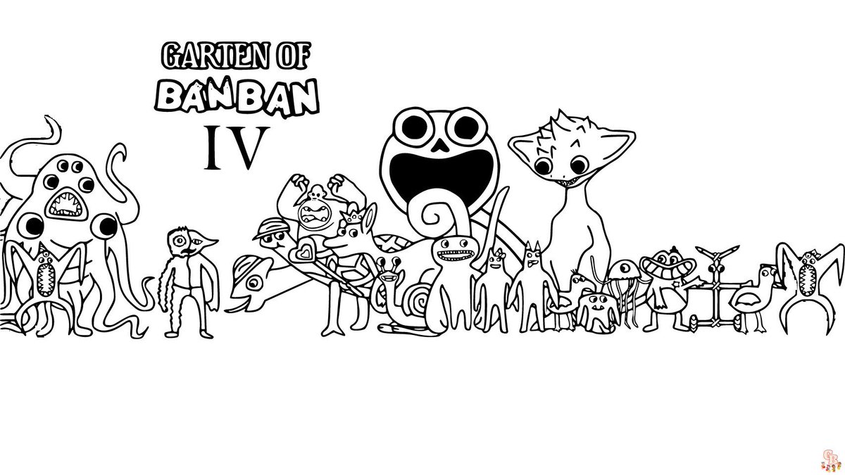 Garten of Banban Coloring Pages Free Printable & Easy to Color