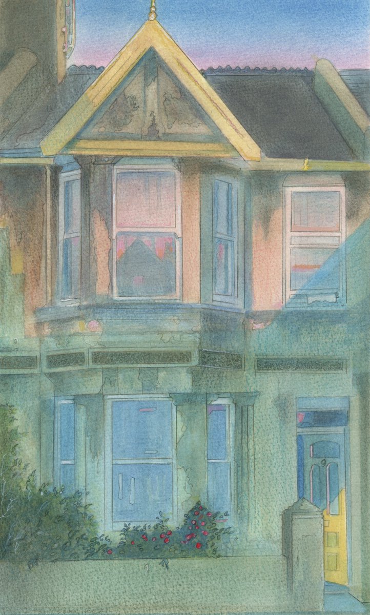 I am too engrossed in a new painting to offer any #FFs today. Noting that it is #SussexDay I will post this: number 9 Alpine Road Hove, the house where I was born