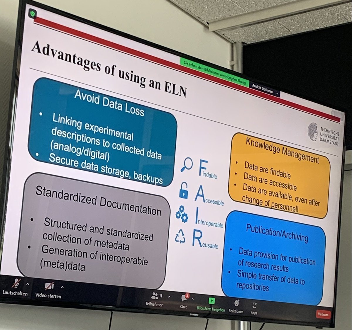 In FLAIR all the participants had workshop yesterday, where they were instructed to maintain Electronic lab-note books:
for better collaboration and to maintain their data in synchronized way, with all the measurements done for various QR coded samples.