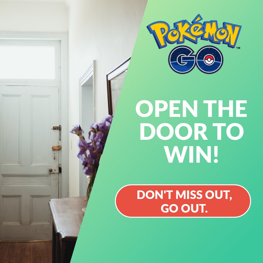 Trainers, exciting #PokemonGO adventures are waiting for you! 🏃‍♀️🏃🏃‍♂️🚪 Open the door by liking this post. 👍 With 150 likes and a little luck you will receive a surprise! 🎁#DONTMISSOUTGOOUT