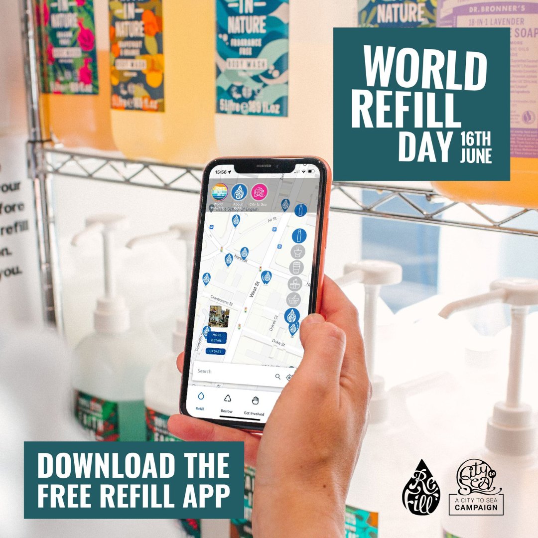 Today is #WorldRefillDay! We love seeing how people are fighting plastic pollution as part of #GreatBigGreenWeek 💚

Choosing to reuse and refill is one small action we can take that makes a big difference in preventing plastic pollution.

Take action 👉 refill.org.uk