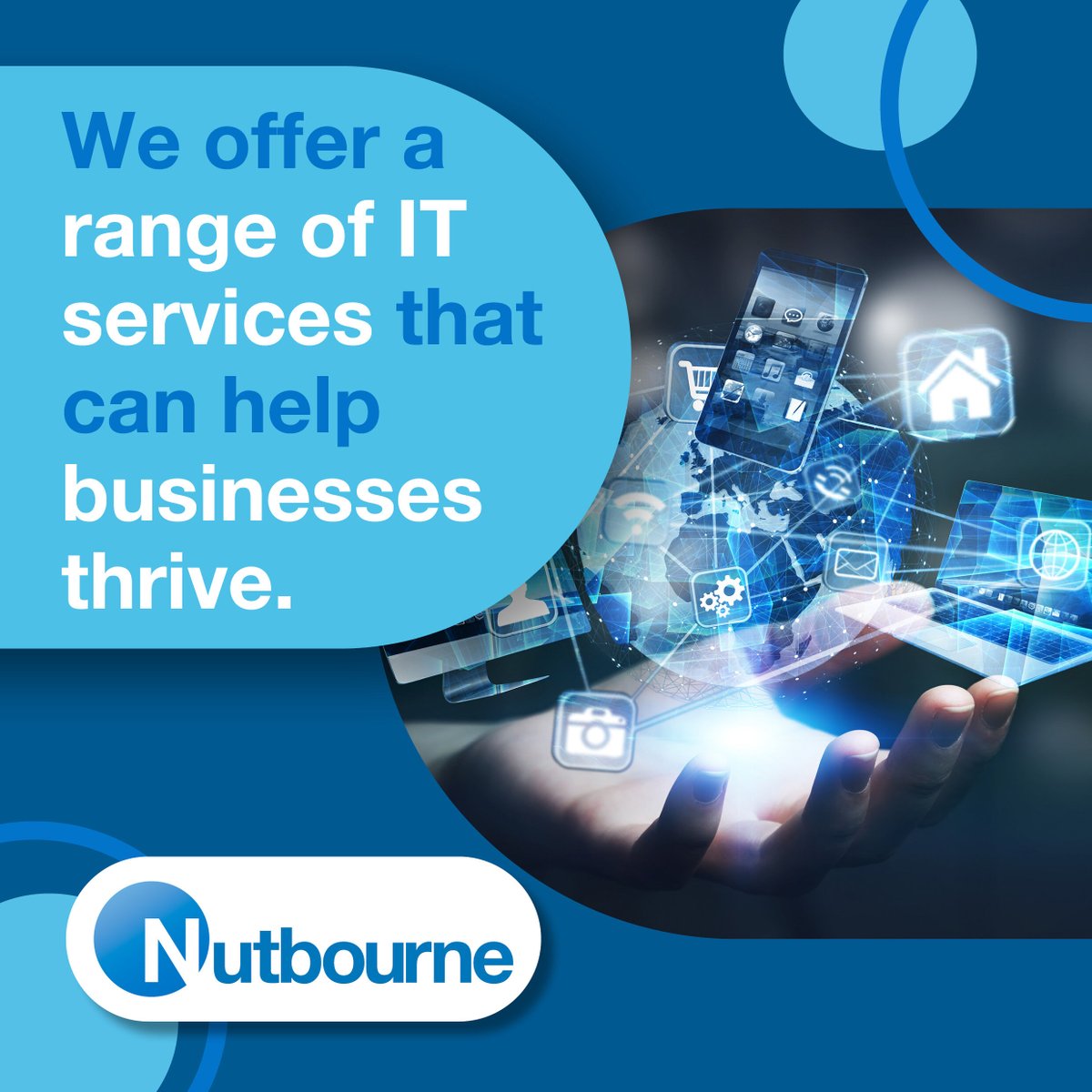 At Nutbourne, we provide IT services to help businesses thrive. Whether you need ongoing support or assistance with a one-off project, get a risk-free quote for products, services, and projects. Partner with Nutbourne and focus on your business while we handle your IT needs.