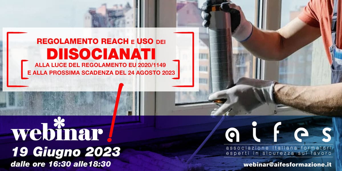 Una modifica apportata nel 2020 (  Regolamento EU 2020/1149) ha previsto una “restrizione” sui diisocianati, che sono sostanze classificate come pericolose. #webinar #formazione #lavoro #diisocianati #reach
Iscriviti al webinar
formazioneprofessionisti.online/webinar-regola…