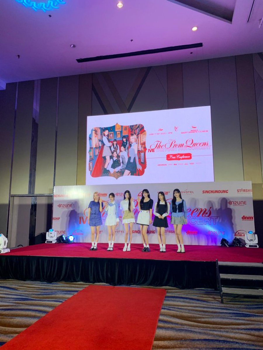 ivepics_'s tweet photo. #IVE at their press conference for their first fan concert in Manila

 #IVEinManila https://t.co/dokgMNrVzX