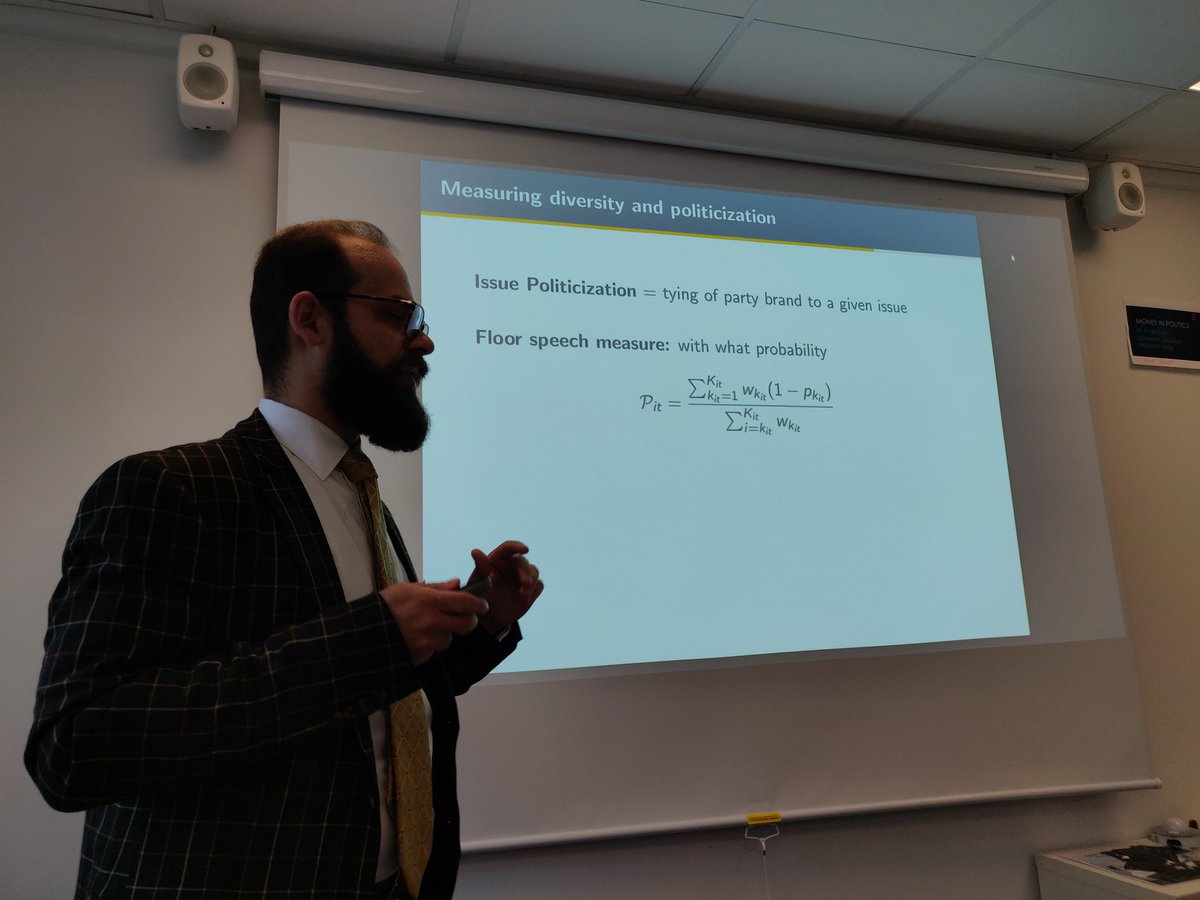 Benjamin Egerod (@bcegerod) on Twitter photo <a href="/jcrohsaine/">Jesse Crosson</a> presenting evidence that partisan competition can force interest groups to strategically behave more partisan in policy areas that they don't necessarily care about. Co-authored with <a href="/GeoffLorenz/">Geoff Lorenz 🗳️🏛</a> and <a href="/zfurnas/">Zander Furnas</a> <a href="/jcrohsaine/">Jesse Crosson</a> presenting evidence that partisan competition can force interest groups to strategically behave more partisan in policy areas that they don't necessarily care about. Co-authored with <a href="/GeoffLorenz/">Geoff Lorenz 🗳️🏛</a> and <a href="/zfurnas/">Zander Furnas</a>