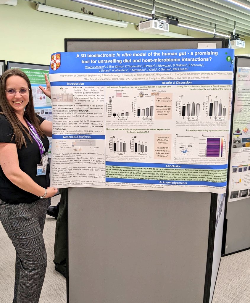 BioElSystTech's tweet image. Lab members @StoegerVerena @ZixuanLu @Reece_McCoy & @Alex_Wheeler presenting their work on #tissueengineering #lipidbilayers #labonchip & #biotechnology at the Cambridge #Bioelectronics symposium #CBS2023 
@cebcambridge 
@NanoDTC 
@BioelectronicsL 
@biochemist_hero