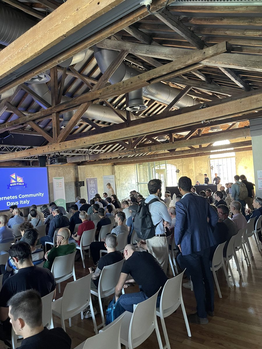 Kubernetes Community Days Italy (@kcditaly) on Twitter photo We started talking about community with <a href="/fabriziopandini/">Fabrizio Pandini</a> on the stage 🎉
And we know what this really means.
Thanks <a href="/clastixio/">CLASTIX</a>, <a href="/kiratech/">kiratech</a>, <a href="/MiaPlatform/">Mia-Platform</a>, <a href="/sighup_/">SIGHUP</a> & <a href="/SparkFabrik/">SparkFabrik</a>.
And to everyone who helped and supported along the path.
<a href="/KubernetesDays/">KCDs by CNCF</a> #teamcloudnative We started talking about community with <a href="/fabriziopandini/">Fabrizio Pandini</a> on the stage 🎉
And we know what this really means.
Thanks <a href="/clastixio/">CLASTIX</a>, <a href="/kiratech/">kiratech</a>, <a href="/MiaPlatform/">Mia-Platform</a>, <a href="/sighup_/">SIGHUP</a> & <a href="/SparkFabrik/">SparkFabrik</a>.
And to everyone who helped and supported along the path.
<a href="/KubernetesDays/">KCDs by CNCF</a> #teamcloudnative