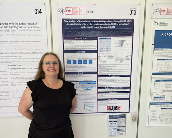 ALLGtrials's tweet photo. Congratulations to Dr @emma_verner who presented ALLG trial NHL29 IRIC poster at this week’s International Conference on Malignant Lymphoma #17ICML. Dr Verner also presented  @EHA_Hematology. For more on NHL29, see pp 72 of our latest Research Report https://t.co/CZaSacB7QK https://t.co/ZJPiznd7WX