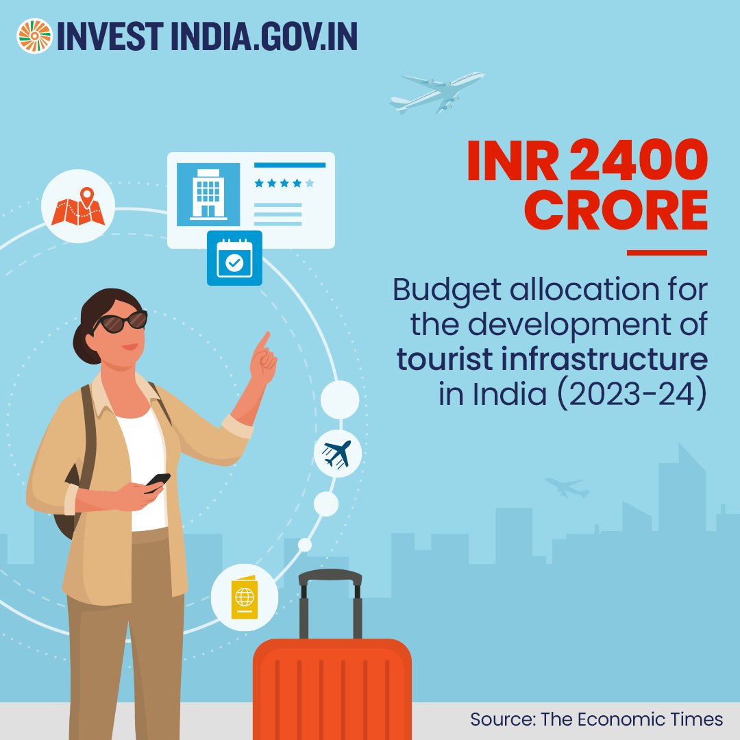 #InvestInIndia

The Union Budget allocation for India’s tourism sector aims to upgrade #TourismInfrastructure, focusing on sustainability and achieving net-zero carbon emissions by 2070.

Explore more at bit.ly/II-Tourism

#IncredibleIndia #TourismIndustry #TourismBudget