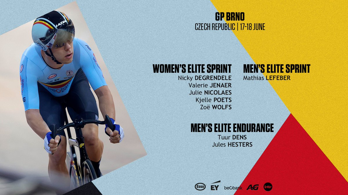 Time to get back on track for our <a href="/BELCyclingTeam/">Belgian Cycling Team</a> at the #GPBrno 🇨🇿 this weekend | bit.ly/3qDU7OY