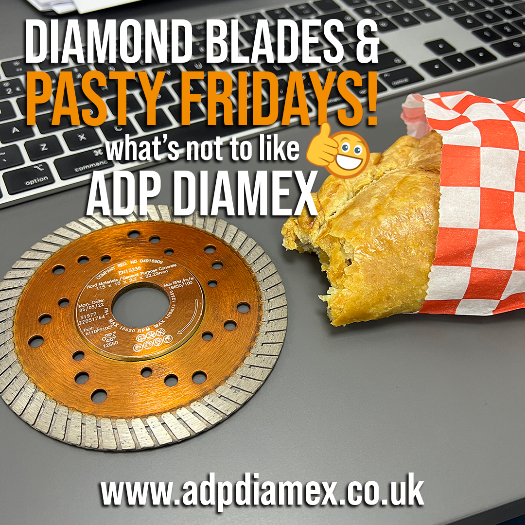 We don't sell pasties but we do have some great diamond blade offers on the website adpdiamex.co.uk

#diamondtools #construction #constructionsupplies #landscapingtools #disccutter #adpdiamex #onthetools #trending #photooftheday