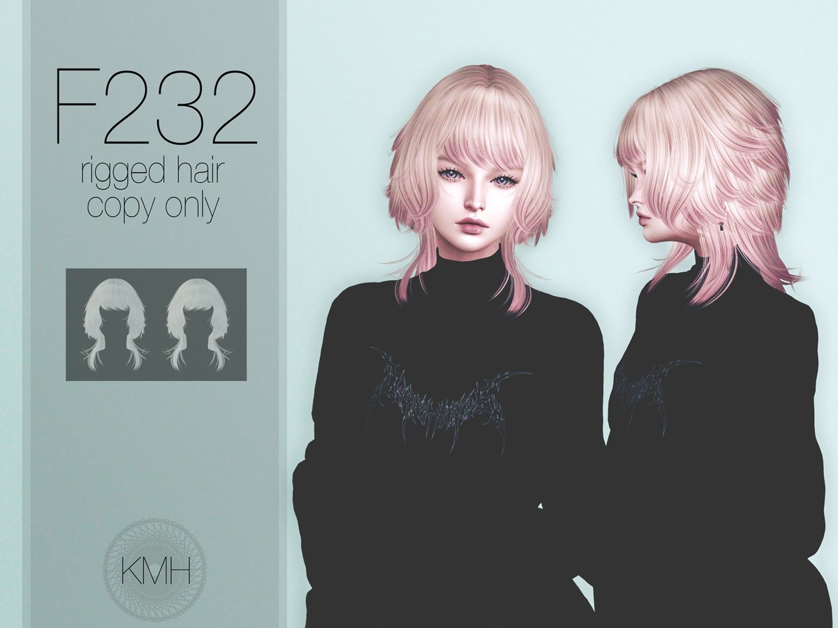 kmh_sl's tweet photo. KMH - Hair F231/F232 @ Hair Fair 2023
opens 17th June

my booth
https://t.co/plvaFXjpA3

Hair Fair 2023 official site
https://t.co/xBzEeOtwZu
#SecondLife https://t.co/SJIjUROlsg