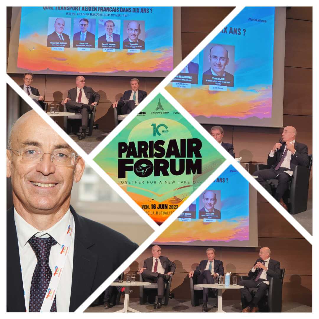 📌@JuinThomas, président de l’UAF & FA est intervenu dans la table ronde “Quel transport aérien français dans 10 ans ?” ce matin, avec Damien CAZÉ @DGAC, Pascal DE IZAGUIRRE @FNAMaviation @CorsairFr et @Capo_Canellas @Senat, lors du #ParisAirForum
@latribuneevents @LaTribune