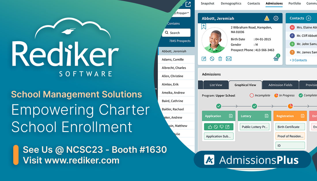 We are excited to be going to #NCSC23 next week! If you are attending this year - be sure to stop by our booth 1630 👋 to see our latest innovations in enrollment and admissions software for #CharterSchools including virtual waitlist and lottery features for #CharterEnrollment