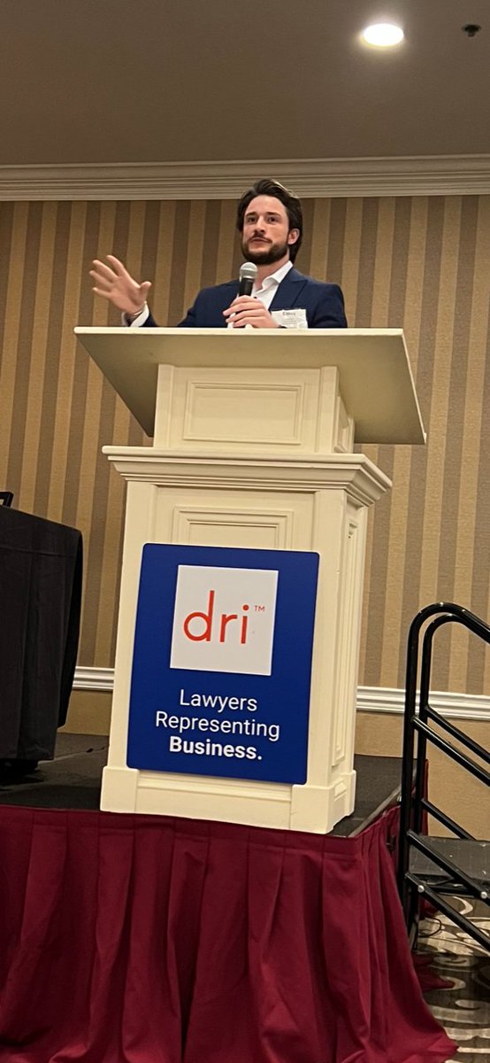 Senior Attorney Corey A. Bauer presented at the 2023 DRI Young Lawyers Seminar on Demystifying What it Means to Network. #network #lawyers #DRI