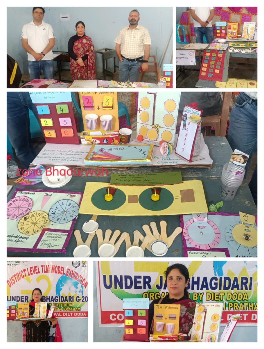 DIETDoda's tweet photo. District level Exhibition organised by DIET DODA in collaboration with PRATHAM under janbhagidari at distt.Hqr. Doda #G20janbhagidariforFLN
#FLNjanbhagidarimovement #MOEforFLN
#FLNjanbhagidarimovement #G20indiajanbhagidariFLN
#JKSCERT
#JKSAMAGRA
#DIET DODA https://t.co/0I3ikJvCr0
