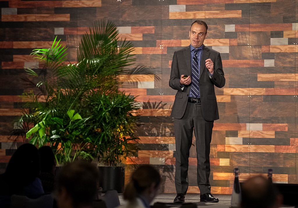 EduventuresInc's tweet photo. Welcome Richard Garrett, Eduventures Chief Research Officer, to the #EVSummit23 stage to present what the latest research predicts about the future of higher education https://t.co/Nx5Y2lG8pp
