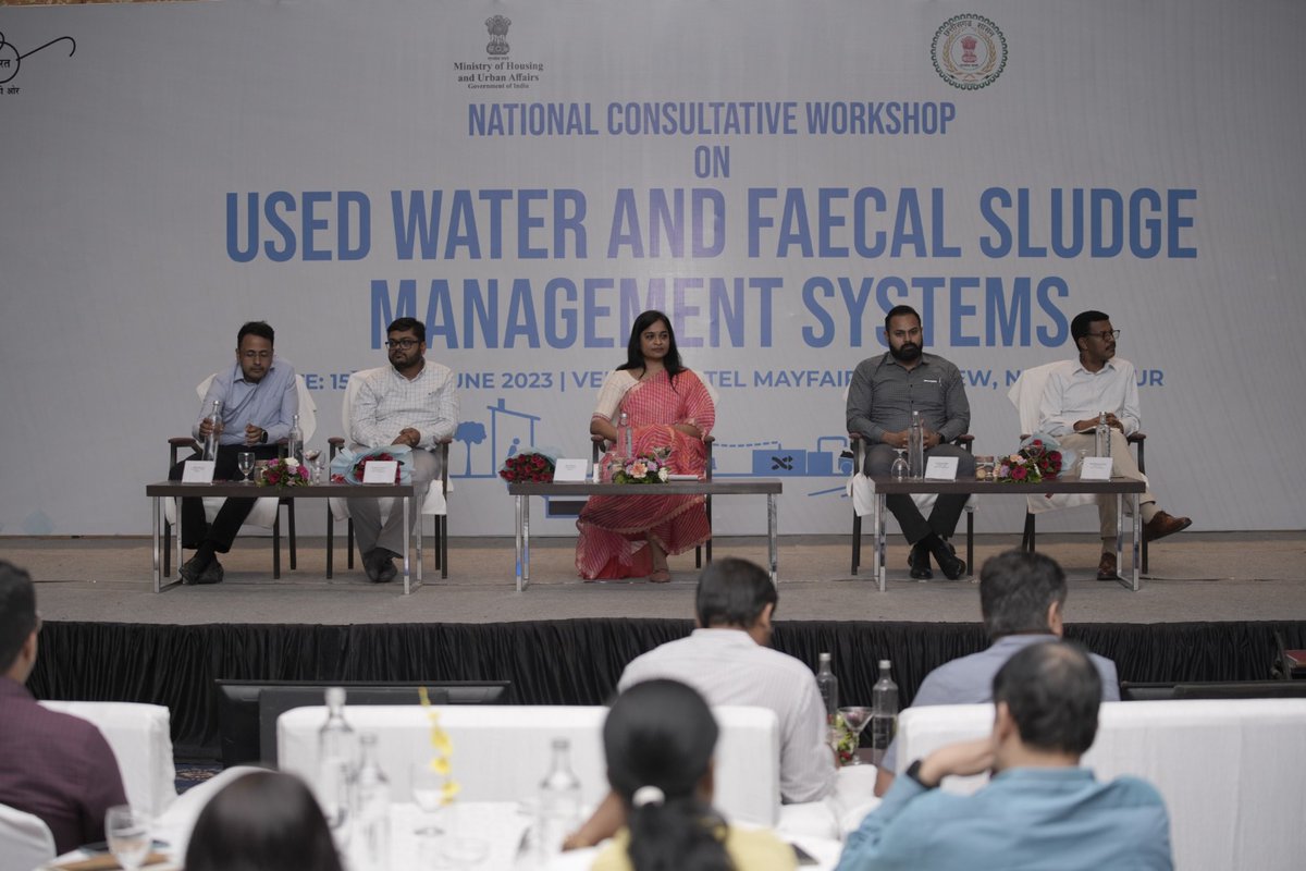 UrbanCGOfficial's tweet photo. The National Consultative Workshop on Used Water &amp; Faecal Sludge Management concluded successfully in Raipur. Over two days, participants from 21 states engaged in productive discussions and knowledge sharing.

@HardeepSPuri 
@MoHUA_India 
@UNICEFIndia 
#wastemanagement
#Raipur https://t.co/zRAlnvmxk0