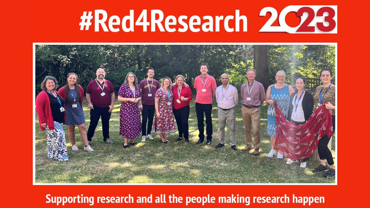 Today our Research &amp; Development team is #red4research in celebration of all the amazing research being done in the Trust and beyond ❤️