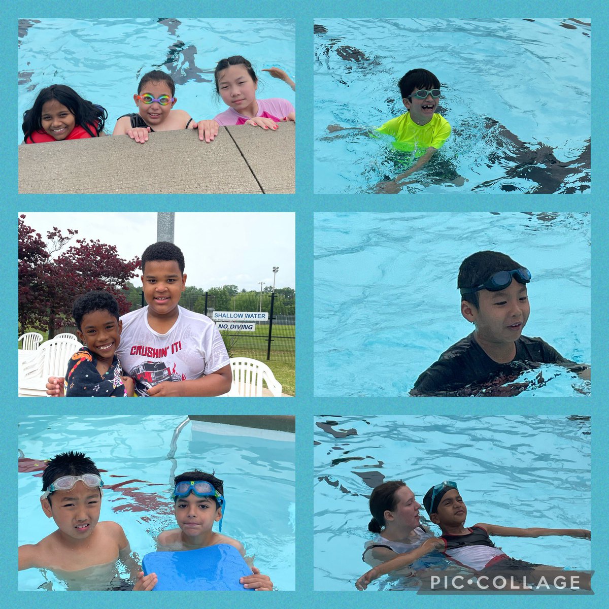 June means our annual Swim to Survive program. Ss are not only having a blast, but learning swim survival skills!