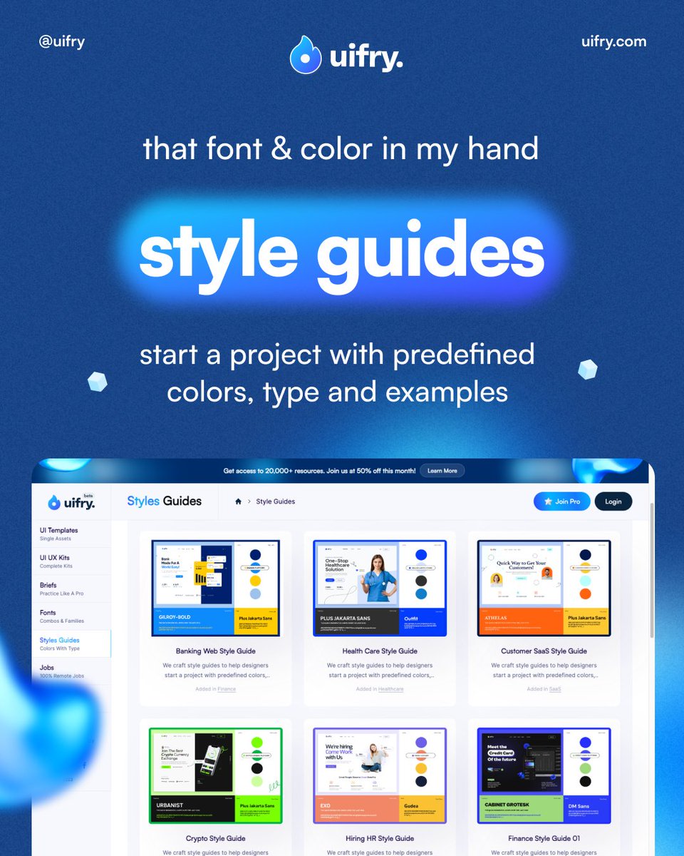 uifryy's tweet image. Style Guides 🌈: Kickstart your projects with curated resources on colors, typography, and examples, designed to help you improve your color theory and type selection.#styleguides #uiux #uifry