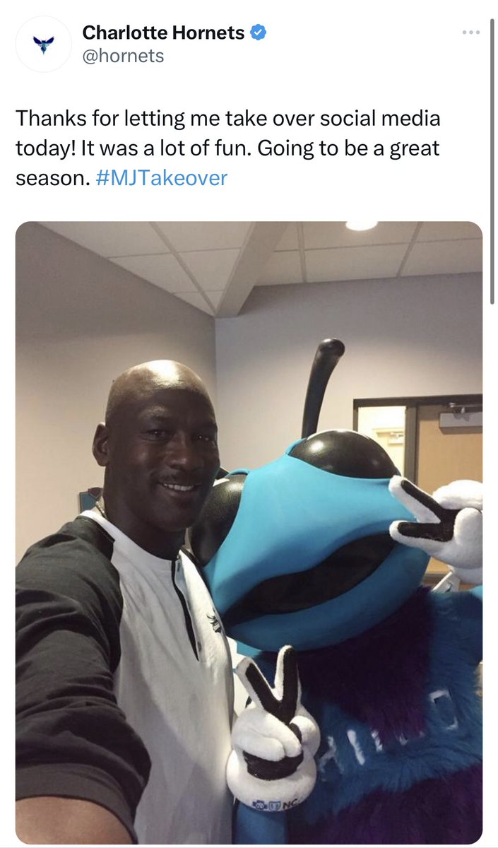 When Michael Jordan took over the Hornets twitter account for a day
