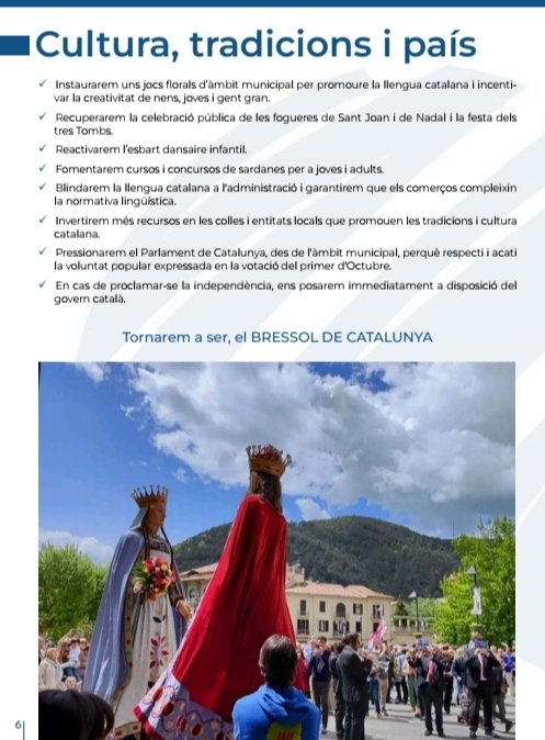 <a href="/juliaojedacaba/">Júlia Ojeda Caba</a> Saps llegir?  Doncs llegeix els dos darrers punts del meu programa electoral.

L'únic de tots els que es van presentar a Ripoll, que parlava d'independència.

L'ÚNIC.