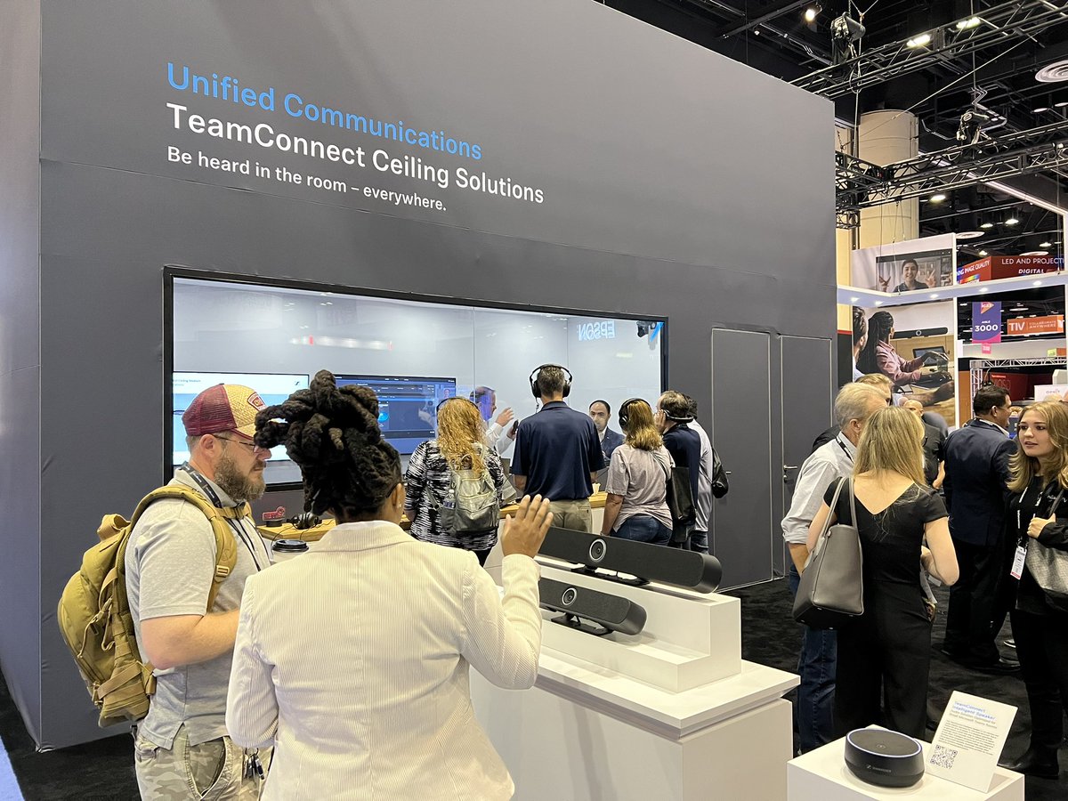 rAVePubs's tweet photo. #AVtweeps! Meet the newest member of @Sennheiser’s industry-leading TeamConnect Family – the TeamConnect Bar Solutions! Visit booth #3109 one final time to experience it in person.

https://t.co/xZ0xuA6ZY9

#sponsored #AVtweeps #InfoComm23 https://t.co/quK7xg9KPy