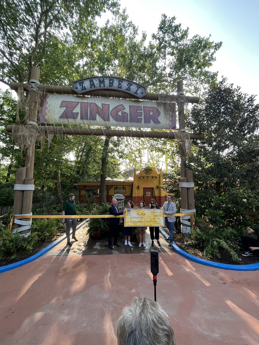 The ribbon has been cut and Zambezi Zinger is open!!!

<a href="/aceonlineorg/">American Coaster Enthusiasts</a> #RideWithACE <a href="/worldsoffun/">Worlds of Fun</a>